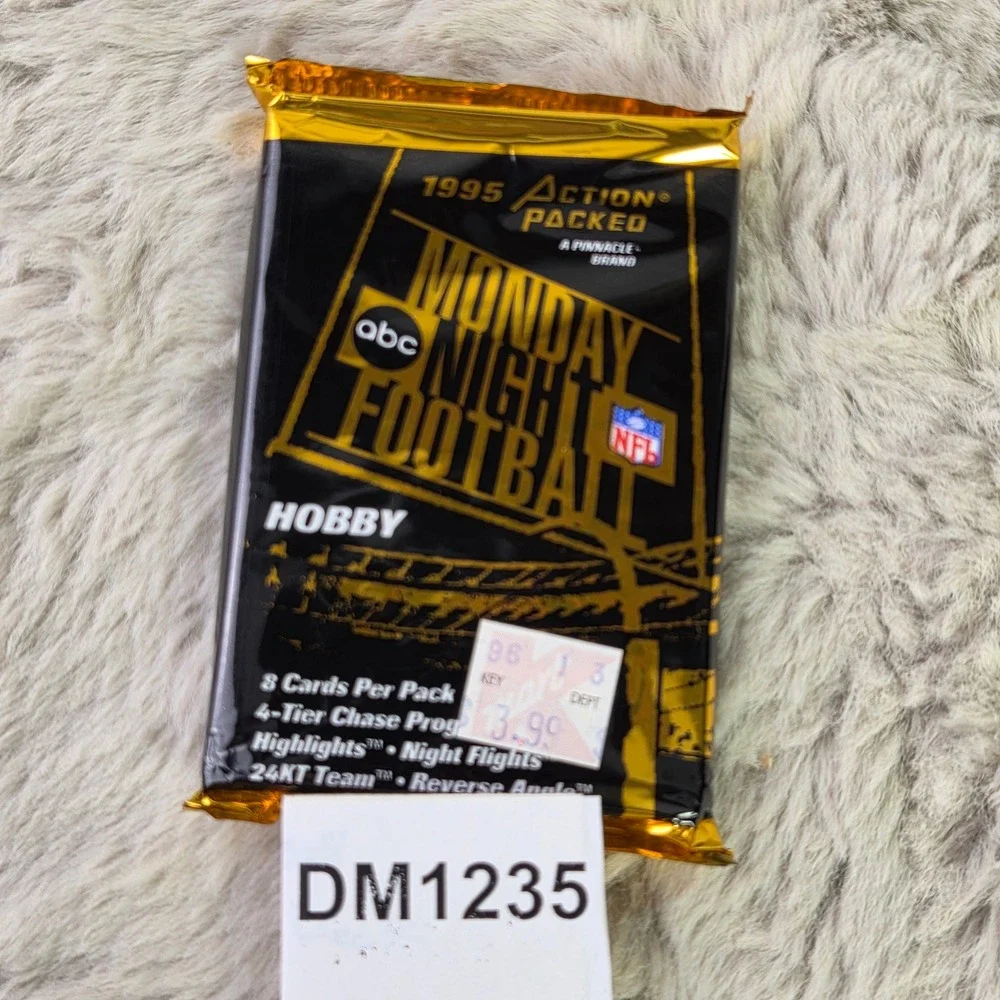 5 Pack Lot 1995 Action Packed Monday Night Football Hobby NFL Trading Cards NEW